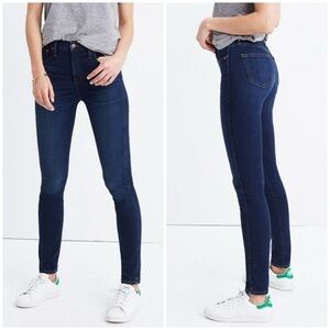 Madewell 10” High Rise Women’s Skinny Hayes Medium Wash Jeans Sz 27